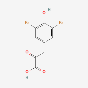 molecular formula C9H6Br2O4 B1215529 3,5-Dibromo-4-hydroxyphenylpyruvic acid 