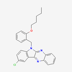 9-chloro-6-[2-(pentyloxy)benzyl]-6H-indolo[2,3-b]quinoxaline