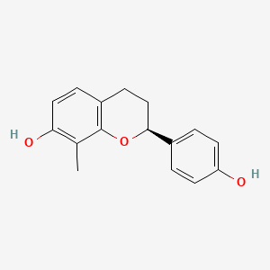 molecular formula C16H16O3 B1215535 7,4'-Dihydroxy-8-methylflavan CAS No. 75412-98-5