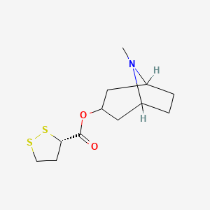 molecular formula C12H19NO2S2 B1215537 Brugine CAS No. 14912-30-2