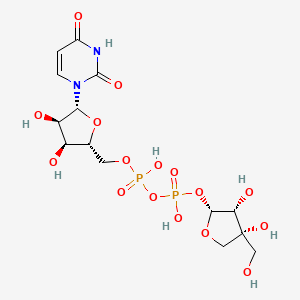 molecular formula C14H22N2O16P2 B1215544 UDP-D-apiose 