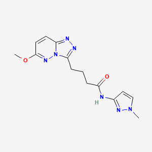 4-(6-methoxy-[1,2,4]triazolo[4,3-b]pyridazin-3-yl)-N-(1-methyl-1H-pyrazol-3-yl)butanamide