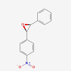 molecular formula C14H11NO3 B1215556 trans-4-Nitrostilbene oxide CAS No. 14985-26-3