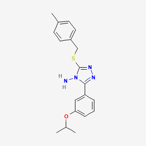 3-[(4-methylbenzyl)sulfanyl]-5-[3-(propan-2-yloxy)phenyl]-4H-1,2,4-triazol-4-amine