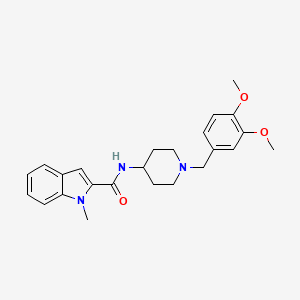 molecular formula C24H29N3O3 B12155713 N-[1-(3,4-dimethoxybenzyl)piperidin-4-yl]-1-methyl-1H-indole-2-carboxamide 