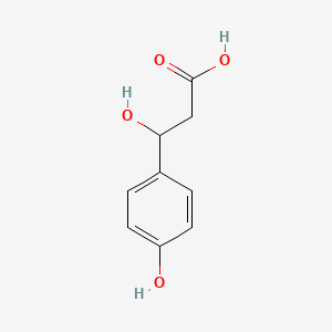 molecular formula C9H10O4 B1215576 3-Hydroxy-3-(4-hydroxyphenyl)propanoic acid CAS No. 76833-34-6