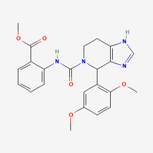 methyl 2-(4-(2,5-dimethoxyphenyl)-4,5,6,7-tetrahydro-3H-imidazo[4,5-c]pyridine-5-carboxamido)benzoate