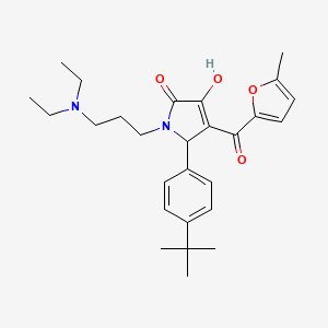 2-(4-tert-butylphenyl)-1-[3-(diethylamino)propyl]-4-hydroxy-3-(5-methylfuran-2-carbonyl)-2H-pyrrol-5-one