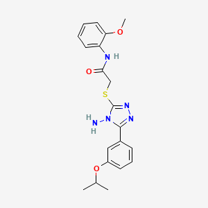 2-{4-amino-5-[3-(methylethoxy)phenyl](1,2,4-triazol-3-ylthio)}-N-(2-methoxyphe nyl)acetamide