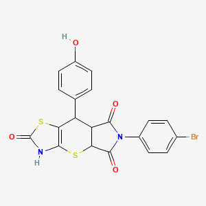 molecular formula C20H13BrN2O4S2 B12155925 C20H13BrN2O4S2 