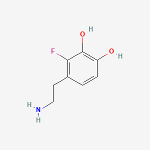 molecular formula C8H10FNO2 B1215596 2-氟代多巴胺 CAS No. 71144-37-1