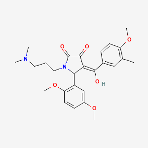 5-(2,5-dimethoxyphenyl)-1-[3-(dimethylamino)propyl]-3-hydroxy-4-[(4-methoxy-3-methylphenyl)carbonyl]-1,5-dihydro-2H-pyrrol-2-one