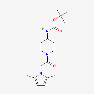 tert-butyl {1-[(2,5-dimethyl-1H-pyrrol-1-yl)acetyl]piperidin-4-yl}carbamate