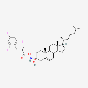 molecular formula C38H56I3NO3 B1215607 Cholesterol iopanoate CAS No. 83172-18-3