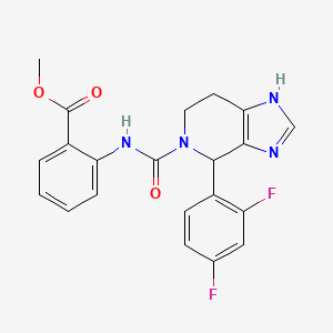 methyl 2-({[4-(2,4-difluorophenyl)-1,4,6,7-tetrahydro-5H-imidazo[4,5-c]pyridin-5-yl]carbonyl}amino)benzoate