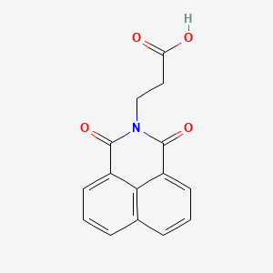 molecular formula C15H11NO4 B1215612 3-(1,3-二氧代-1H-苯并[DE]异喹啉-2(3H)-基)丙酸 CAS No. 86703-96-0