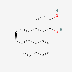 molecular formula C20H14O2 B1215614 9,10-Dihydroxy-9,10-dihydrobenzo(e)pyrene CAS No. 88190-97-0