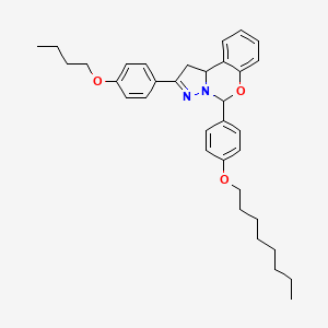 2-(4-Butoxyphenyl)-5-[4-(octyloxy)phenyl]-1,10b-dihydropyrazolo[1,5-c][1,3]benzoxazine