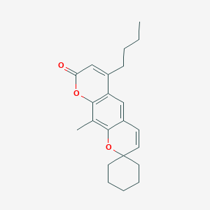 6'-butyl-10'-methyl-8'H-spiro[cyclohexane-1,2'-pyrano[3,2-g]chromen]-8'-one