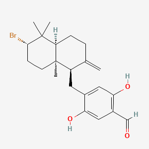 molecular formula C22H29BrO3 B1215632 Peyssonol A CAS No. 156848-67-8