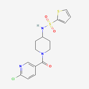 N-{1-[(6-chloropyridin-3-yl)carbonyl]piperidin-4-yl}thiophene-2-sulfonamide