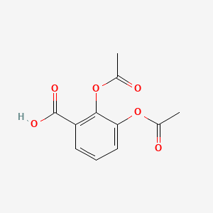 molecular formula C11H10O6 B1215636 Dipyrocetyl CAS No. 486-79-3