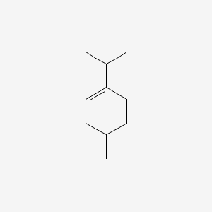molecular formula C10H18 B1215651 Cyclohexene, 4-methyl-1-(1-methylethyl)- CAS No. 500-00-5