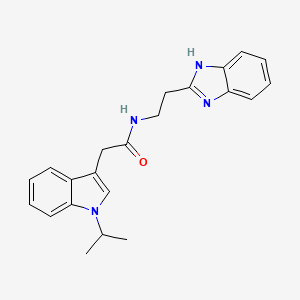 N-[2-(1H-1,3-benzimidazol-2-yl)ethyl]-2-(1-isopropyl-1H-indol-3-yl)acetamide