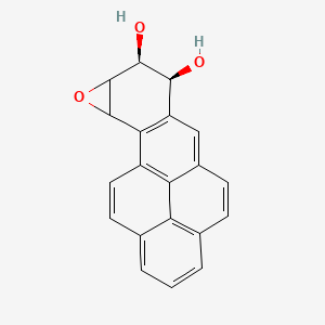 molecular formula C20H14O3 B1215661 trans-syn-Benzo(a)pyrene-7,8-diol-9,10-oxide 