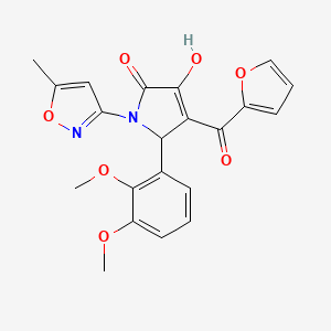 5-(2,3-Dimethoxyphenyl)-4-(2-furylcarbonyl)-3-hydroxy-1-(5-methylisoxazol-3-yl)-3-pyrrolin-2-one