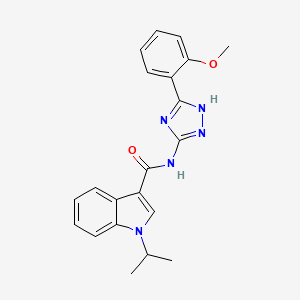 N-[3-(2-methoxyphenyl)-1H-1,2,4-triazol-5-yl]-1-(propan-2-yl)-1H-indole-3-carboxamide