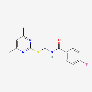 N-[(4,6-dimethylpyrimidin-2-ylthio)methyl](4-fluorophenyl)carboxamide