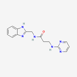 N-(1H-1,3-benzimidazol-2-ylmethyl)-3-(2-pyrimidinylamino)propanamide