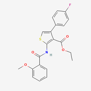 Ethyl 4-(4-fluorophenyl)-2-(2-methoxybenzamido)thiophene-3-carboxylate