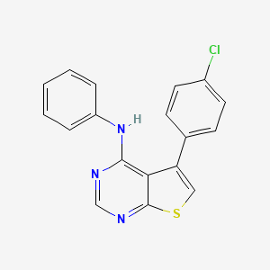 5-(4-chlorophenyl)-N-phenylthieno[2,3-d]pyrimidin-4-amine