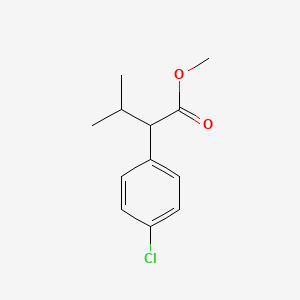 molecular formula C12H15ClO2 B1215680 2-(4-氯苯基)-3-甲基丁酸甲酯 CAS No. 104486-05-7