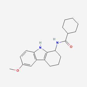 N-(6-methoxy-2,3,4,9-tetrahydro-1H-carbazol-1-yl)cyclohexanecarboxamide