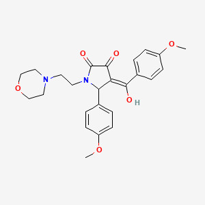 3-hydroxy-5-(4-methoxyphenyl)-4-[(4-methoxyphenyl)carbonyl]-1-[2-(morpholin-4-yl)ethyl]-1,5-dihydro-2H-pyrrol-2-one