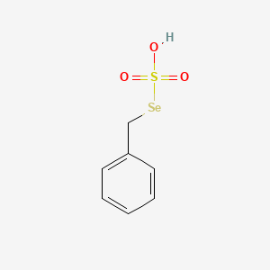 molecular formula C7H8O3SSe B1215692 Benzylselenium sulfuric acid CAS No. 82571-51-5