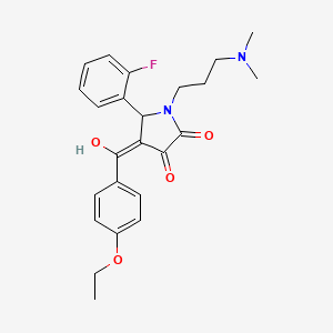 1-[3-(dimethylamino)propyl]-4-[(4-ethoxyphenyl)carbonyl]-5-(2-fluorophenyl)-3-hydroxy-1,5-dihydro-2H-pyrrol-2-one