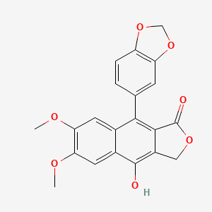 molecular formula C21H16O7 B1215706 二叶素 CAS No. 22055-22-7