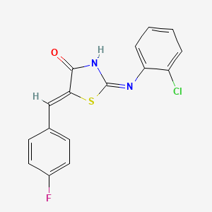 (5Z)-2-[(2-chlorophenyl)amino]-5-(4-fluorobenzylidene)-1,3-thiazol-4(5H)-one