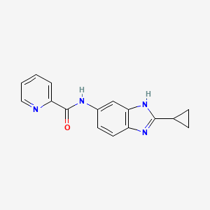 N-(2-cyclopropyl-1H-benzimidazol-5-yl)pyridine-2-carboxamide