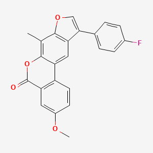 10-(4-fluorophenyl)-3-methoxy-7-methyl-5H-benzo[c]furo[3,2-g]chromen-5-one