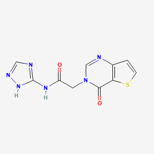 2-(4-oxothieno[3,2-d]pyrimidin-3(4H)-yl)-N-(1H-1,2,4-triazol-3-yl)acetamide