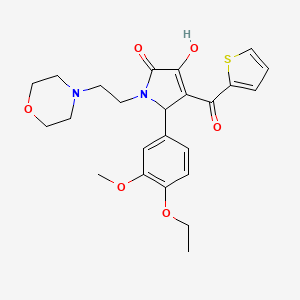 5-(4-Ethoxy-3-methoxyphenyl)-3-hydroxy-1-(2-morpholin-4-ylethyl)-4-(2-thienylc arbonyl)-3-pyrrolin-2-one