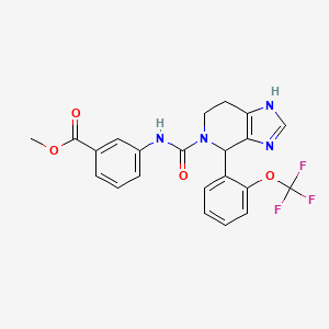 methyl 3-[({4-[2-(trifluoromethoxy)phenyl]-3,4,6,7-tetrahydro-5H-imidazo[4,5-c]pyridin-5-yl}carbonyl)amino]benzoate