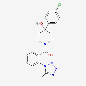 [4-(4-chlorophenyl)-4-hydroxypiperidin-1-yl][2-(5-methyl-1H-tetrazol-1-yl)phenyl]methanone