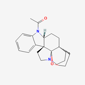 molecular formula C21H26N2O2 B1215743 1-Acetylaspidoalbidine CAS No. 56197-21-8