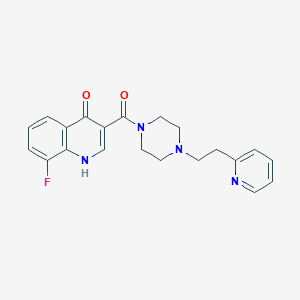 (8-Fluoro-4-hydroxyquinolin-3-yl){4-[2-(pyridin-2-yl)ethyl]piperazin-1-yl}methanone